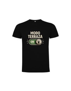CAMISETA NEGRA HOMBRE MODO TERRAZA ON product_id
