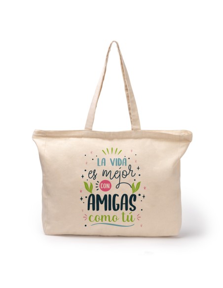 BOLSA CIERRE CREMALLERA LA VIDA ES MEJOR CON AMIGAS COMO TÚ product_id