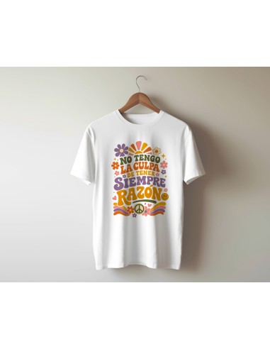 CAMISETA HOMBRE NO TENGO LA CULPA DE TENER SIEMPRE RAZÓN product_id