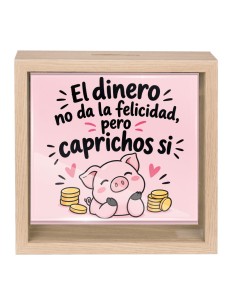 HUCHA MADERA EL DINERO NO DA LA FELICIDAD product_id