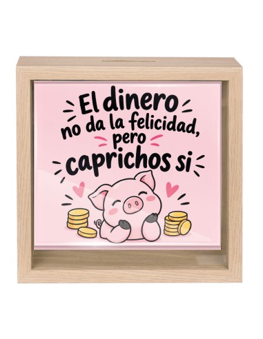 HUCHA MADERA EL DINERO NO DA LA FELICIDAD product_id