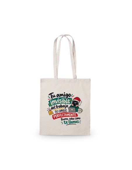 BOLSA ALGODÓN AMIGO INVISIBLE TRABAJO product_id