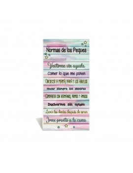 CARTEL PVC ADHESIVO NORMAS DE LOS PEQUES product_id