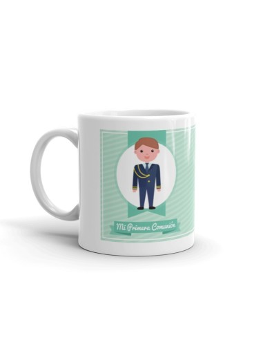 TAZA COMUNIÓN VERDE NIÑO CON FOTO PERSONALIZADA product_id