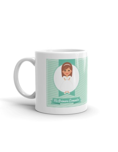 TAZA COMUNIÓN VERDE NIÑA CON FOTO PERSONALIZADA product_id