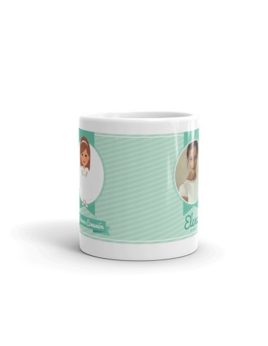 TAZA COMUNIÓN VERDE NIÑA CON FOTO PERSONALIZADA product_id