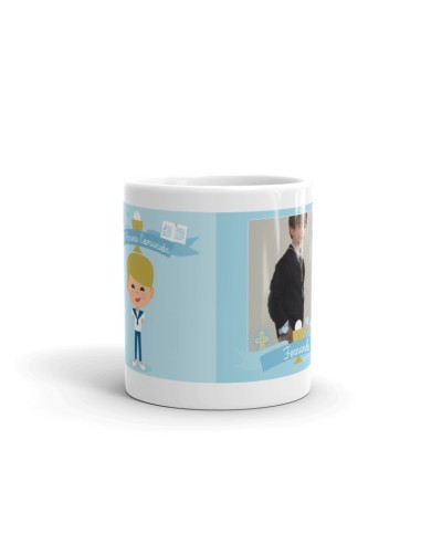 TAZA COMUNIÓN AZUL NIÑO CON FOTO PERSONALIZADA product_id