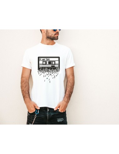CAMISETA HOMBRE CASSETTE MIX TAPE BLANCA product_id