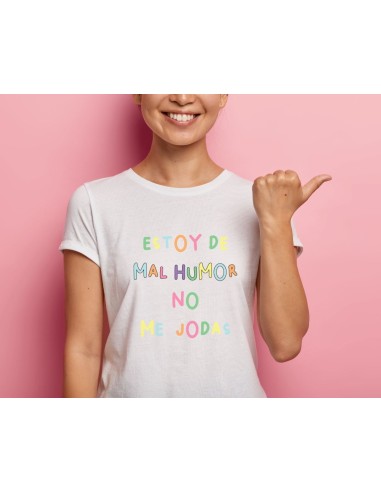 CAMISETA MUJER ESTOY DE MAL HUMOR, NO ME JODAS product_id