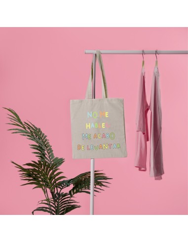 BOLSA ALGODÓN NO ME HABLES, ME ACABO DE LEVANTAR product_id