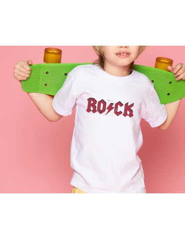 CAMISETA NIÑA/O ROCK BLANCA product_id