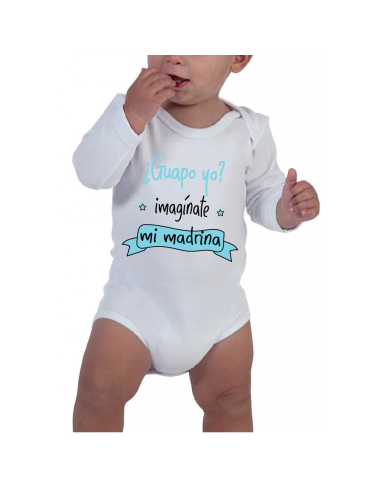 BODY BEBÉ ¿GUAPO YO? IMAGÍNATE MI MADRINA MANGA LARGA product_id