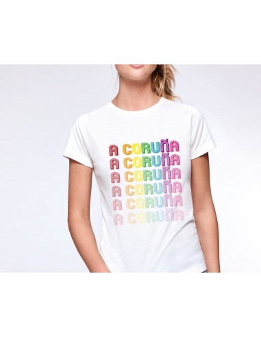 CAMISETA MUJER A CORUÑA MULTICOLOR product_id