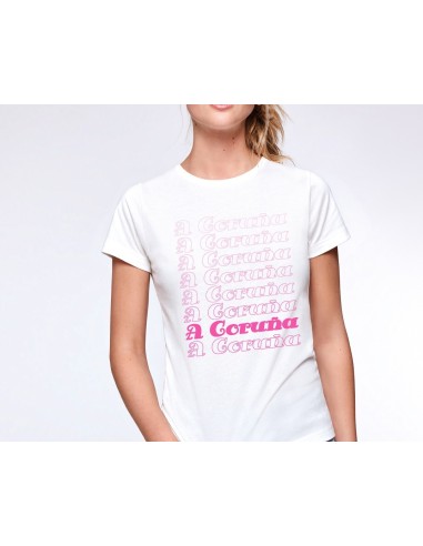 CAMISETA MUJER A CORUÑA ROSA product_id