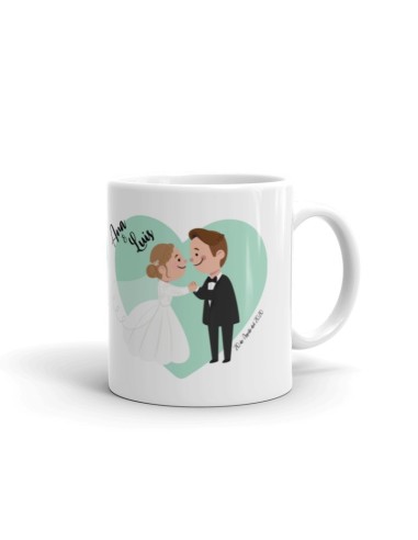 TAZA BODA PERSONALIZADA NOVIOS MIRÁNDOSE product_id