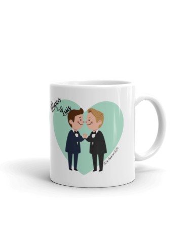 TAZA BODA PERSONALIZADA NOVIOS MIRÁNDOSE product_id