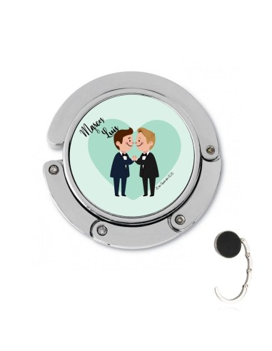 CUELGABOLSOS PLEGABLE BODA PERSONALIZADO NOVIOS MIRÁNDOSE product_id