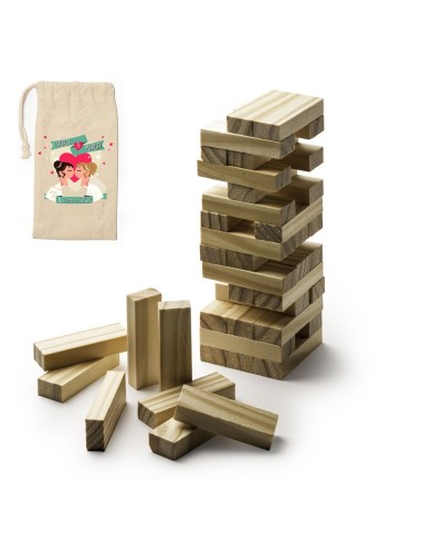 JUEGO TORRE MADERA BODA BESO PERSONALIZADO product_id